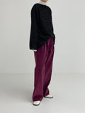 Chrome Corduroy Wide Slacks