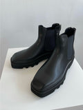 square toe chelsea boots