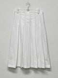 Nylon Pleated Midi Skirt