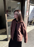 SUEDE BUTTON LINE JACKET
