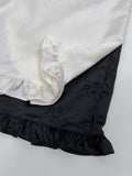 Jacquard satin midi skirt