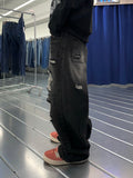 Camio Destroyed Washed Denim Pants