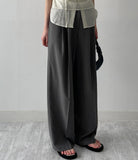French Stripe Wide Slacks