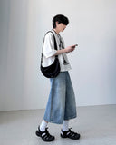Gran Curved Bermuda Denim