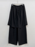 Wrinkle Wrap Layered Banding Pants