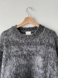 Two-Tone Mohair Brush Knit
