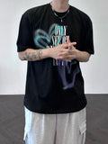 Heart spray half T-shirts