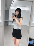 LACE BANDING SKIRT PANTS