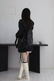 simple long rain boots