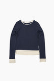 Modal two-tone layered long sleeves