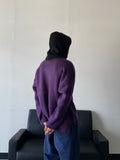 Wool Brush Mohair Balloon Knit