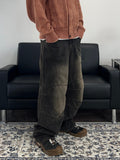 Paneled Incision Washed Denim