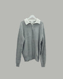 Popping collar knit