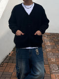 Mohair Two-Pocket Knit Cardigan