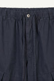 Buckle Washed Cargo Wide Pants