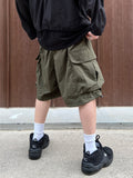Nylon Cargo Bermuda Pants
