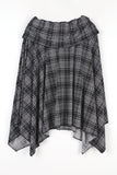 Check layered skirt