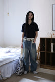 Daily stopper straight denim