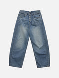 Arne Button Fly Curved Denim Pants
