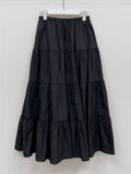 Aco Tiered Flare Long Skirt