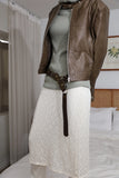 Net hijab knit hoodie