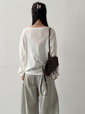 Henley Neck Over Fit Sweatshirt T-Shirts