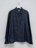 [Setup Available/Unisex] Colin Pintuck Overfit Denim Shirt Jacket