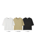Over Crop Basic Short Sleeve T-Shirt