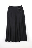 Denny Pleated Long Skirt