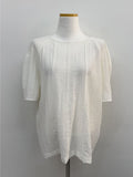 [Tie SET] Suela Balloon Fit Short Sleeve Blouse