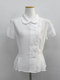 Harbor Unbalanced Short Sleeve Blouse