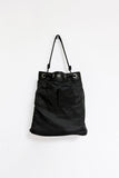 black bucket backpack