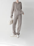 Lia Cash Hood Zip Up & Banding Jogger Setup