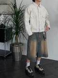 Western Mood Sand Bermuda Denim