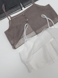 Organza Popo Layered Bustier