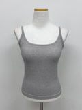 Lace Ribbed Bra Top Sleeveless