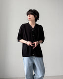 Nerd V-neck Half Cardigan