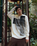 Hand Paint Crossing Over Knit