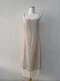 Wrinkle Bustier Layered Long One Piece