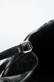 glossy bucket bag