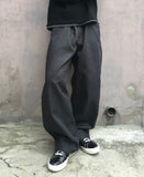 Ruiner Leather Pocket Raw Denim Pants