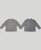 Damage Stripe Knit Tee