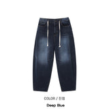 Dart Balloon Wide Washed Denim