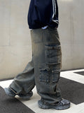 Unique Cargo Wide Denim