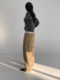 Mir Peach Cotton Wide Pants