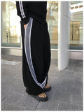 Bant Diagonal Track Wide Sweatpants
