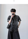 Podia Denim Half Shirt