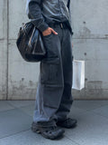 Western Cargo Denim Pants