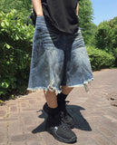 Checka Dirty Oil Bermuda Denim Pants