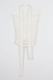 Scarf shirring top bustier
